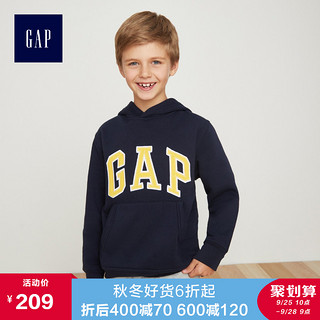 Gap 盖璞 346068 E logo徽标 男童加绒卫衣