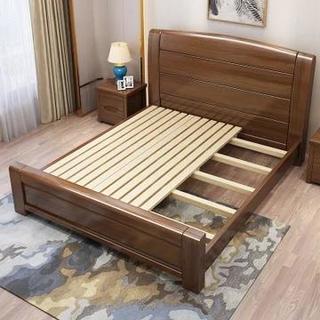 进畅家具 金丝胡桃木床(1.8*2米 床)