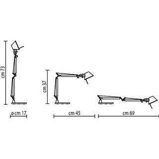 Artemide Tolomeo 意大利进口土豪金限量定制版灯具时尚创意台灯