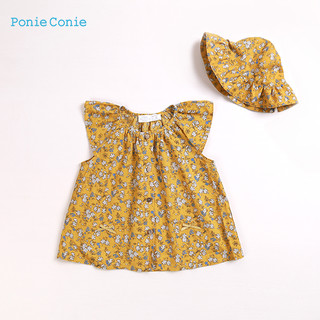 Ponie Conie 女童碎花短袖衬衫