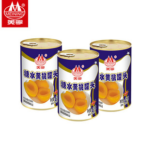 MEINING 美宁 水果罐头 糖水黄桃味 425g*3罐