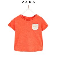 ZARA 03335311600 女婴幼童 亮光印花口袋 T恤