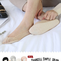 OOMTLI 欧迷特丽 蕾丝隐形船袜 5双