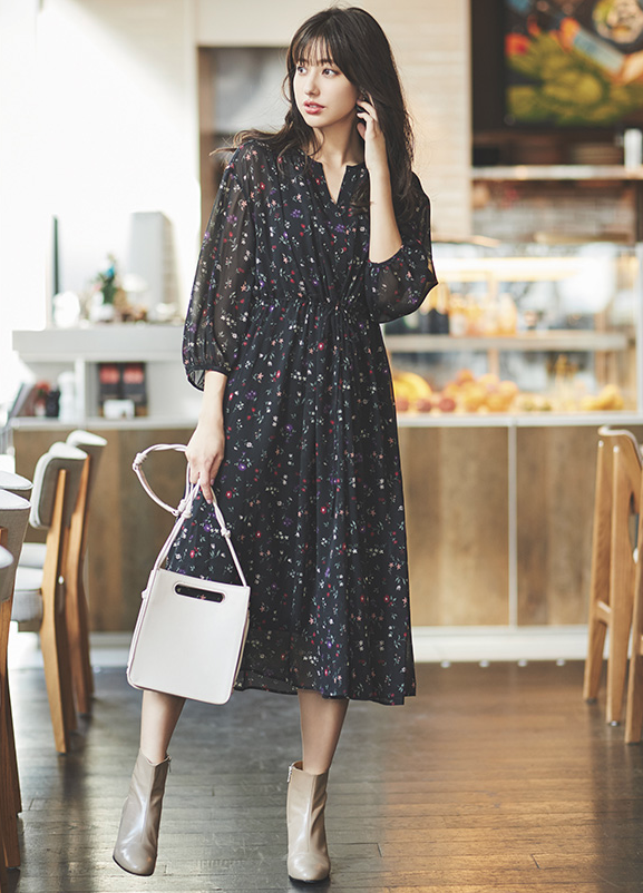 uniqlo优衣库426611女士雪纺连衣裙