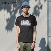 ME&CITY 518393 男士印花T恤