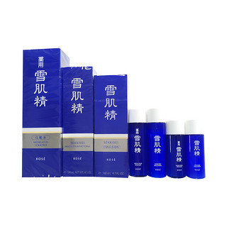 SEKKISEI 雪肌精 基础保养超值组7件套（化妆水360ml+乳液140ml+洗面奶124g+中样4件套）