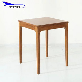 TIMI 天米 北美白橡木餐桌椅组合(浅胡桃色 800方桌+4把椅子)
