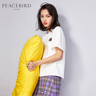  PEACEBIRD 太平鸟 AWDA81407 白色t恤