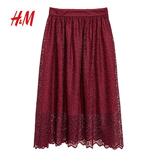 H&M 0617006 女士蕾丝半身裙 32