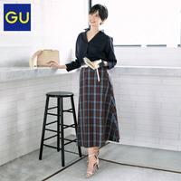 GU 极优 304490 女士格子半身裙