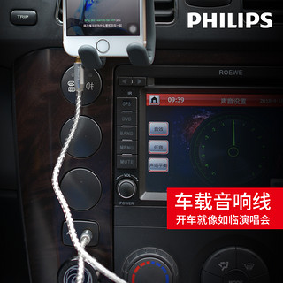 PHILIPS 飞利浦 镀银车载音频线