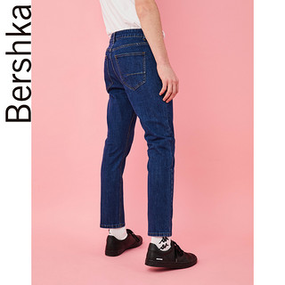 Bershka 巴适卡 00366111400 男士修身九分牛仔裤