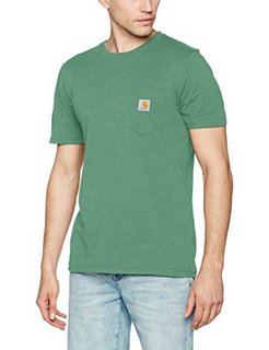 Carhartt WIP I022091 男士纯棉口袋T恤 浅绿色