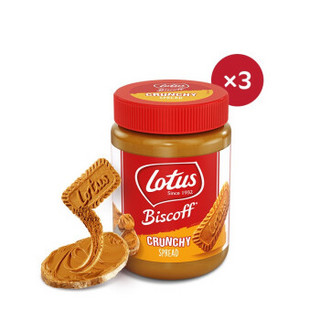 Lotus 和情 焦糖饼干酱 颗粒型 380g*3罐