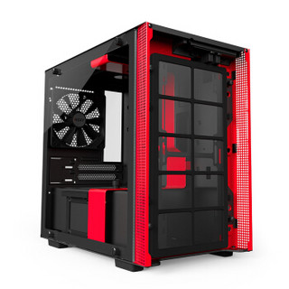 NZXT 恩杰 H200i 黑红  mini-ITX机箱