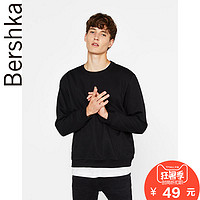 Bershka 巴适卡 07069498800 男士圆领套头卫衣 