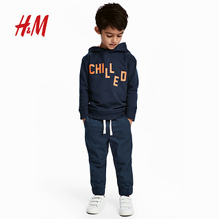 H＆M 童装 男童松紧腰长裤 