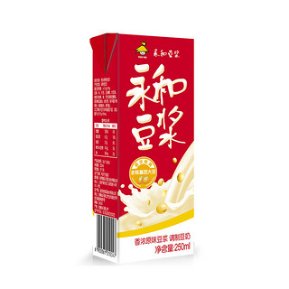 永和豆浆 永和香浓原味豆浆 250ml*12盒