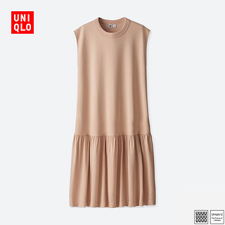 UNIQLO 优衣库 406480 女士拼接打褶连衣裙  