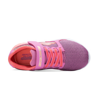 SKECHERS 斯凯奇 664068L 女童休闲运动鞋 粉红色/橘色/PKOR 30码/鞋内长19cm