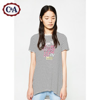 西雅衣家 C&AC＆A 200193557-1 印花短袖T恤女 