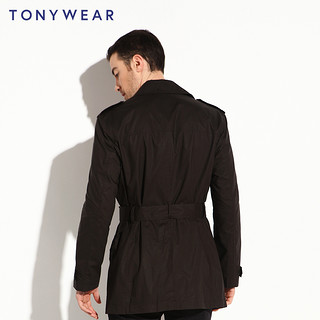 TONYWEAR 男士双排扣风衣外套