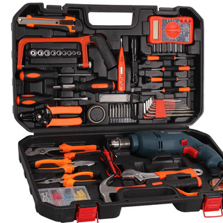  BOSCH 博世 TBM3400家用手电钻 128件工具箱套装
