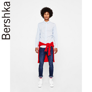 Bershka 巴适卡 06031880406 男士纯色衬衫 