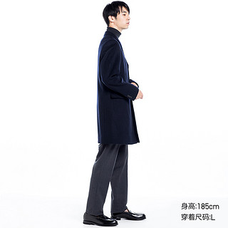 UNIQLO 优衣库 400518 男士羊毛羊绒混纺长款大衣