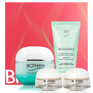 BIOTHERM 碧欧泉 新活泉水分保湿套II（润透水分凝露50ml+水分露15ml*2+洁面50ml） 