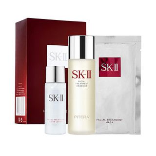 SK-II PITERA精华系列护肤套装 (精华露75ml+嫩肤清莹露30ml+护肤面膜1片)