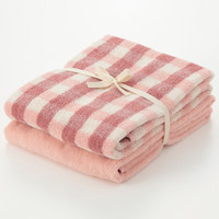 無印良品 MUJI 棉格纹 面巾套装