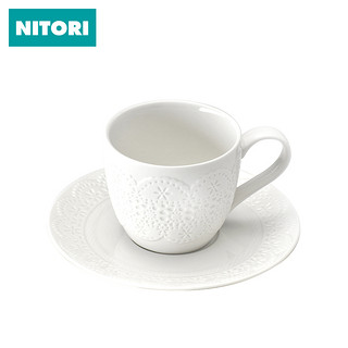 NITORI 浮雕蕾丝茶杯 