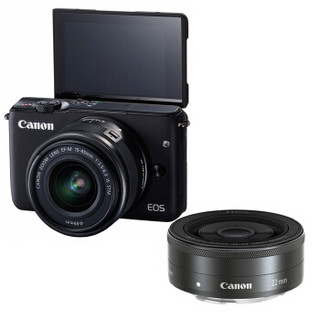  Canon 佳能 EOS M10 （15-45mm f/3.5-6.3+22mm f/2）无反相机套机
