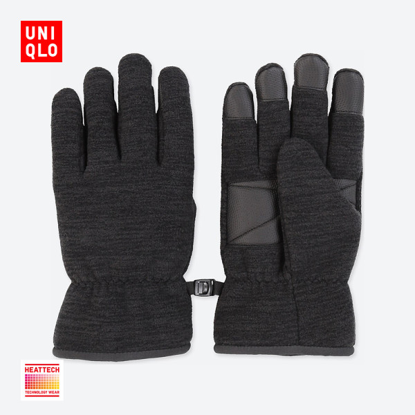 商品uniqlo 优衣库 400045 heattech内衬 男士摇粒绒手套