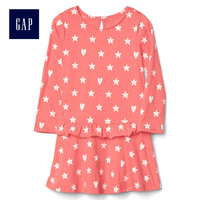 Gap 盖璞 女婴幼童 纯棉荷叶边连衣裙