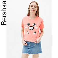 Bershka 02656443663 女士纯棉T恤