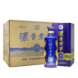 泸州老窖 浓香老窖 蓝耀 52%vol 浓香型白酒 500ml*6瓶 整箱装