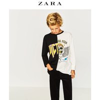 ZARA 男童 骷髅印花双色T恤 