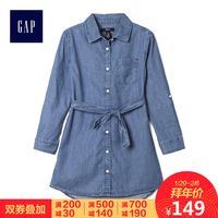 Gap 盖璞 164184 E NW 儿童休闲风格衬衫式连衣裙