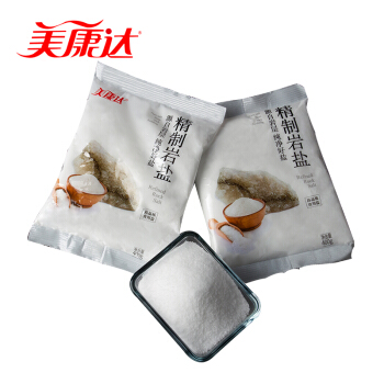 美康达加碘精制岩盐食用盐400g