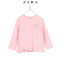 ZARA 03335323620 女童刺绣口袋T恤