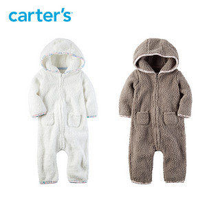 Carter's 仿羊羔绒加厚连体衣