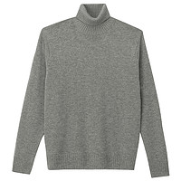 無印良品  無印良品 MUJI M6AA904 男士高领羊毛衫
