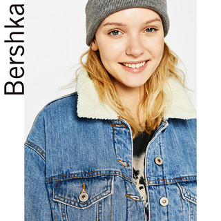 Bershka 06439503428 oversize加绒牛仔外套 