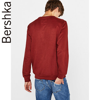 Bershka 07069498701 男士纯色圆领卫衣 