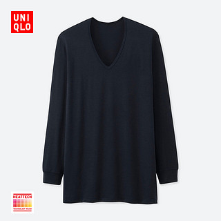 UNIQLO 优衣库 HEATTECH 400220 男士V领T恤