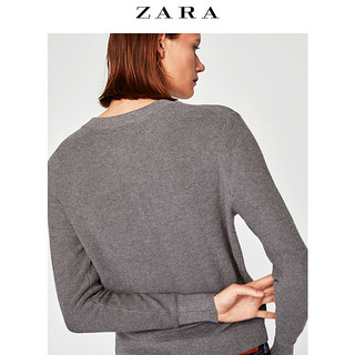 ZARA  女装 人造宝石纽扣开襟针织衫 09659100802