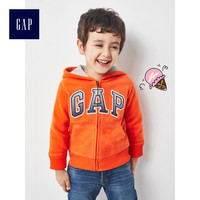 Gap 男婴幼童 111328 Y 徽标拉链连帽卫衣