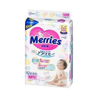 Merries 妙而舒 纸尿裤 M64片*4包